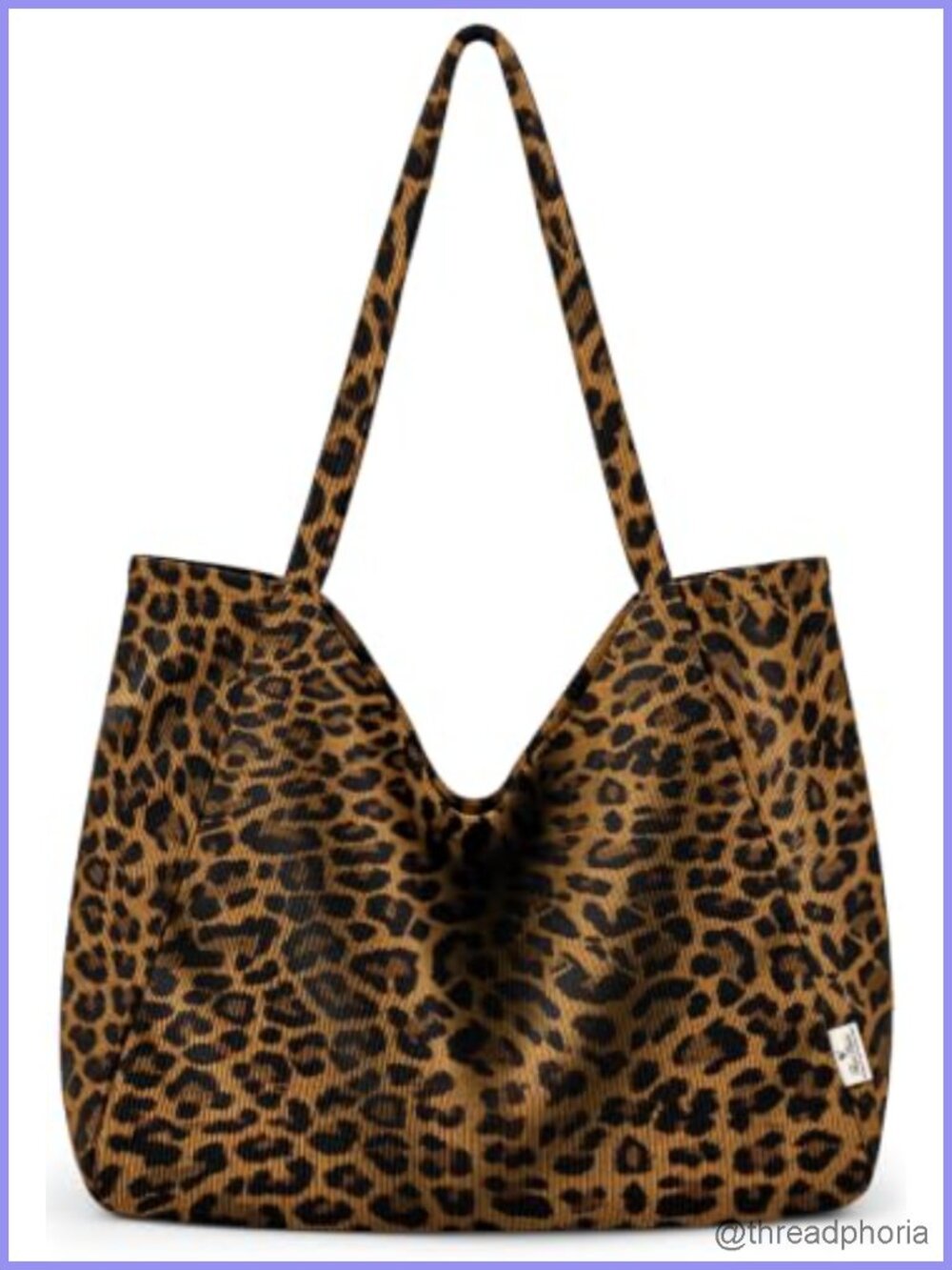 Large Corduroy Hobo Bag for Women Shoulder Tote Work Travel Everyday
